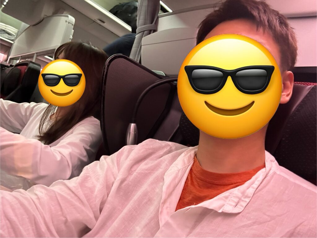 機内でキャプリーン