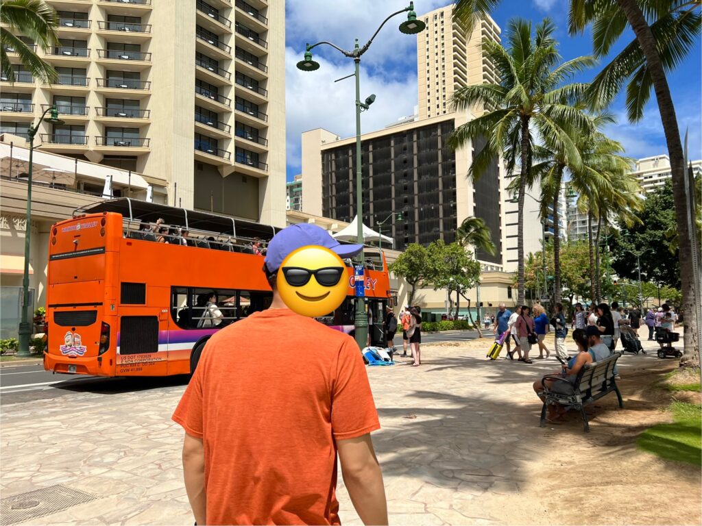 キャプリーンシャツで観光街歩き