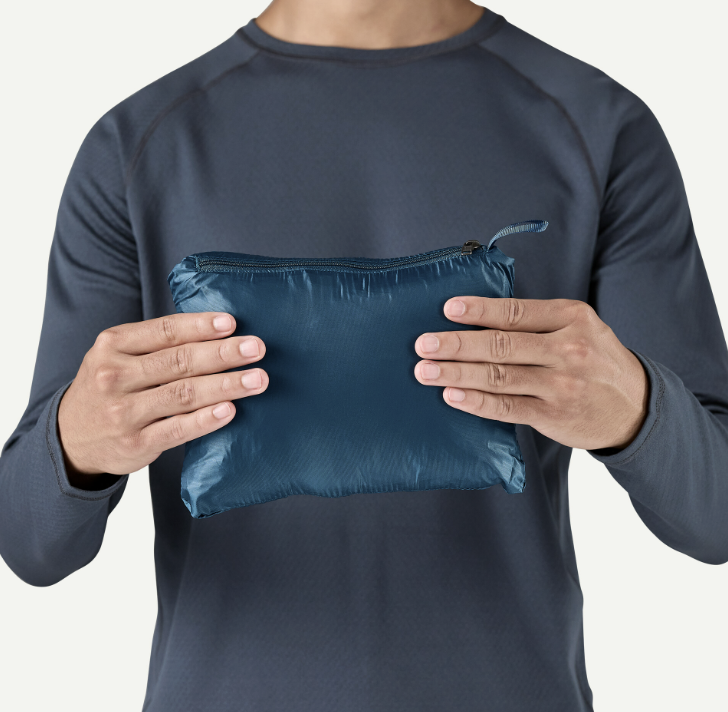 ナノパフジャケット、パッカブル仕様